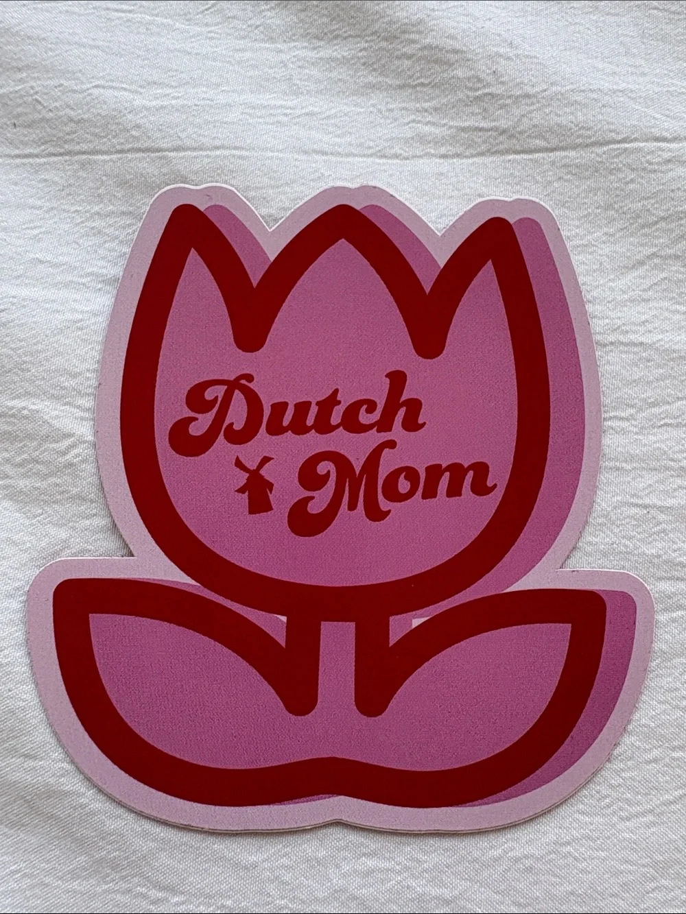 Limited Edition Dutch Dad Dutch Mom Stickers Accessory Decals Pink Teal